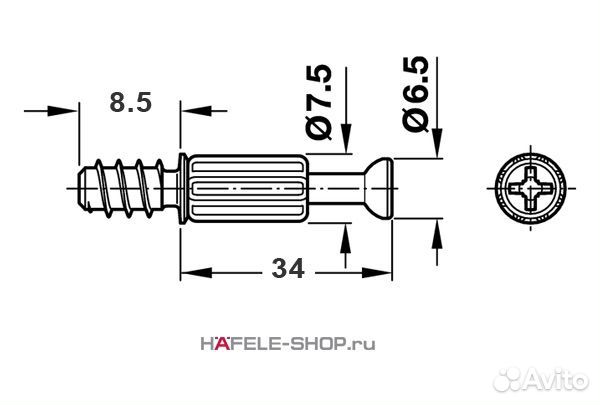 Эксцентриковая стяжка для мебели 
