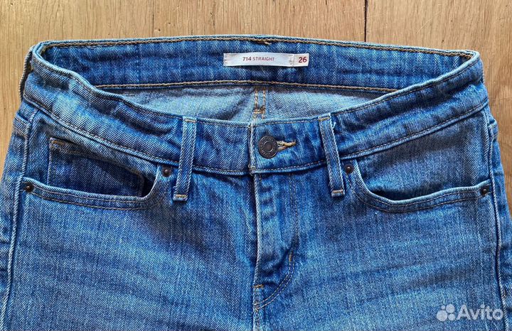 Джинсы Levis 714 straight, W26 / L34