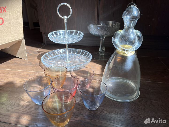 Совесткая посуда из стекла винтаж