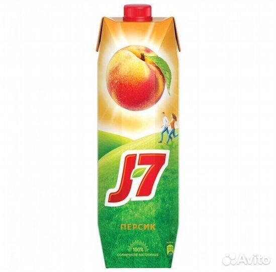 Сок J7 Персик 1л