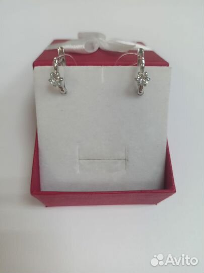 Серебряные серьги (арт 113467) Л101Б