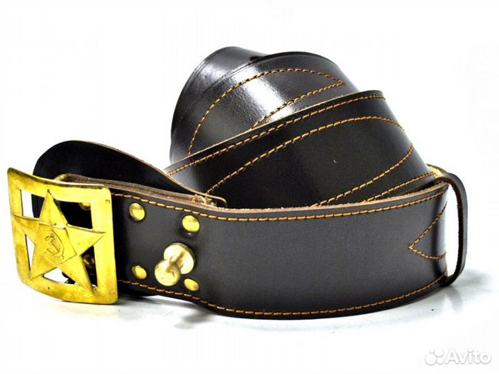 Ремень офицерский со звездой са