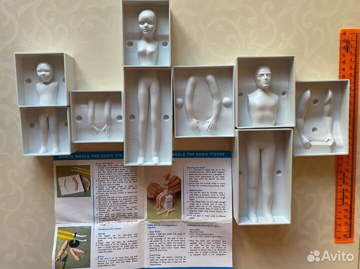 Молд мужчина, женщина и ребенок. Пищевой пластик