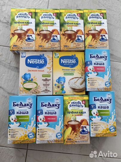Детские каши молочные в ассортименте