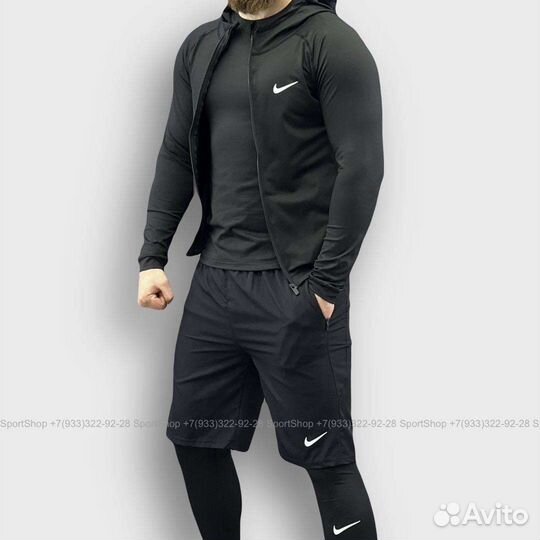 Рашгард мужской комплект 5в1 Nike 2XL 3XL