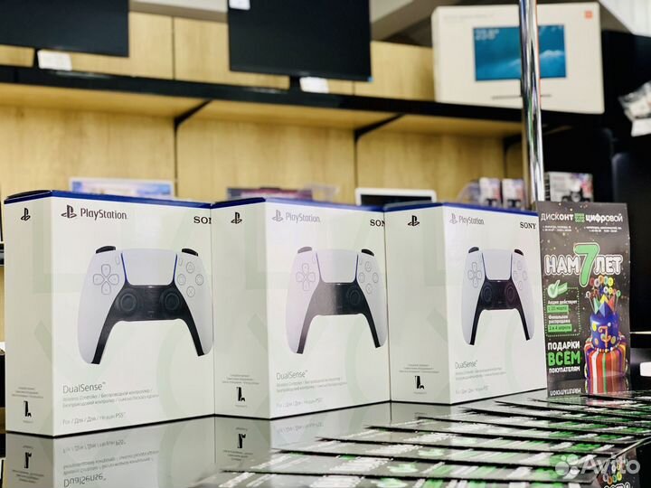 Новый/Геймпад DualSense/PS5/White