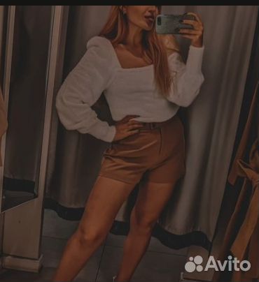 Шорты бежевые классика