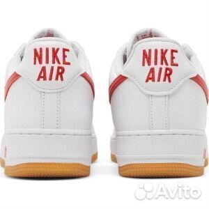 Кроссовки Nike Air Force 1 Low, белый, красный (Ра