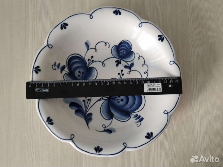 Тарелка Гжель