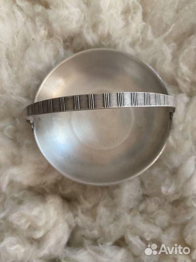 Вазочка (сахарница) мельхиор