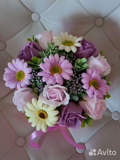 Букет цветов из мыла