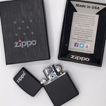 Зажигалка Zippo черная матовая модель 218
