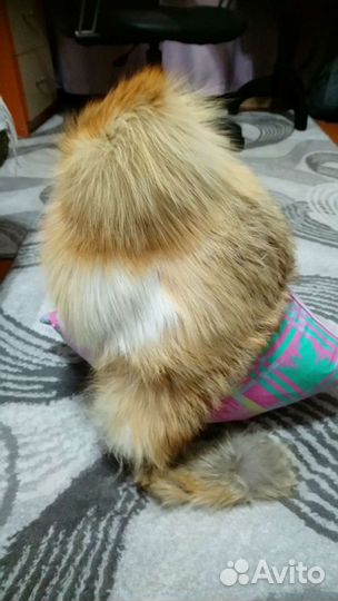 Шапка лисья детская