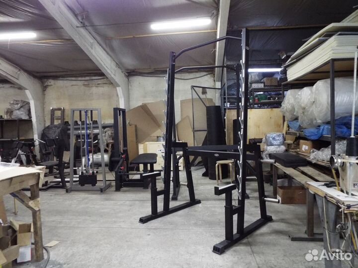 Стойка для жима и приседаний 2в1 AV118/80