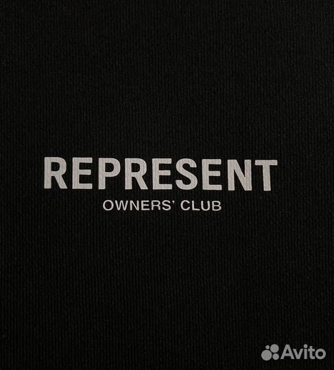 Свитшот Represent черный оверсайз