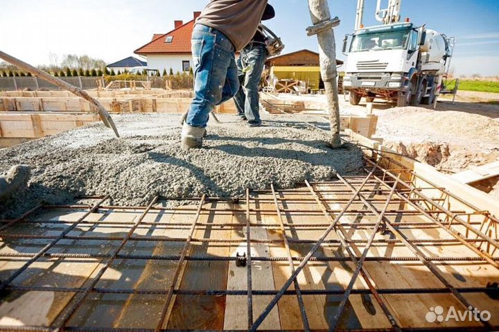 Бетон различных марок, лента 17 метров