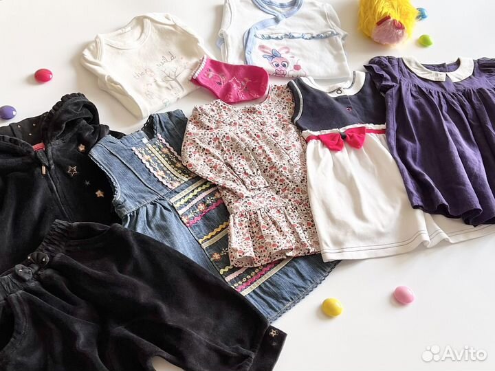 Детские вещи пакетом для девочек 68 74 бренды
