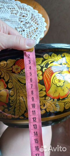 Ваза хохлома