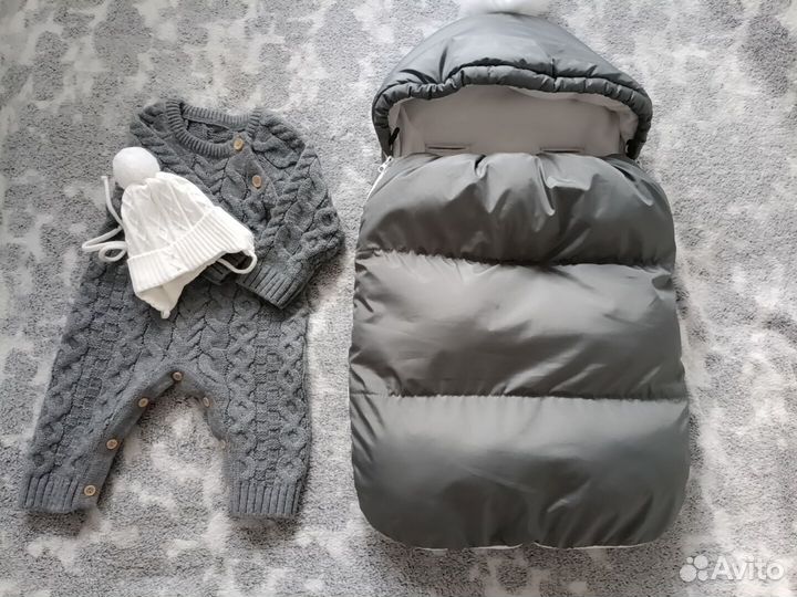 Зимний конверт в коляску