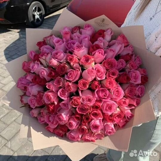 Розы. Доставка эффектных букетов из 101/50/25