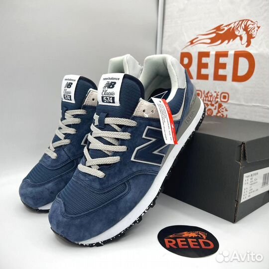 New Balance 574 'Navy White'