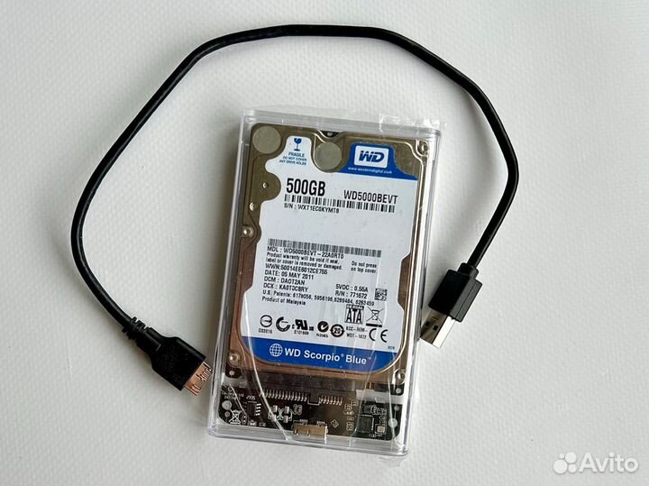 Внешний жесткий диск WD 500 гб