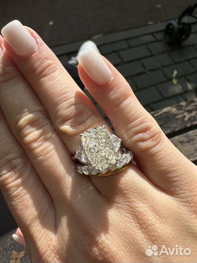 Серебряное кольцо колотый лед