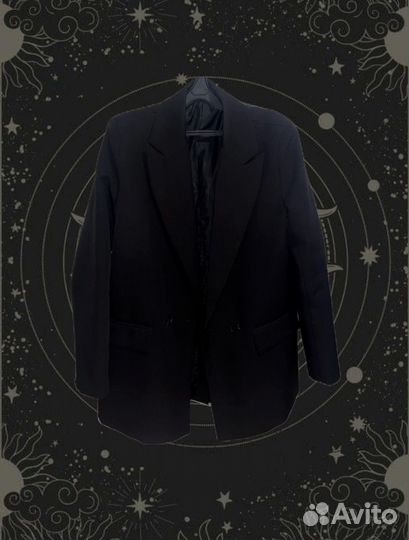 Пиджак черный женский оверсайз