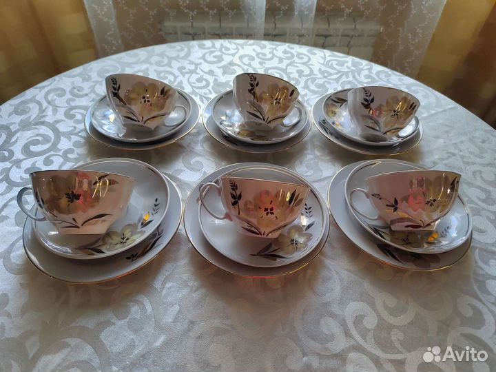 Сервиз чайный Дулёво СССР