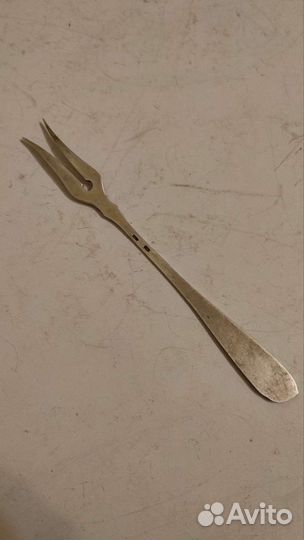 Серебряная вилочка для лимона.сссср