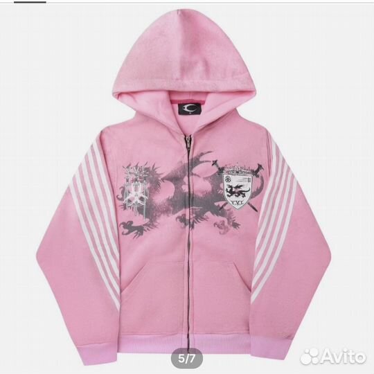 Зип худи yori sport розовая