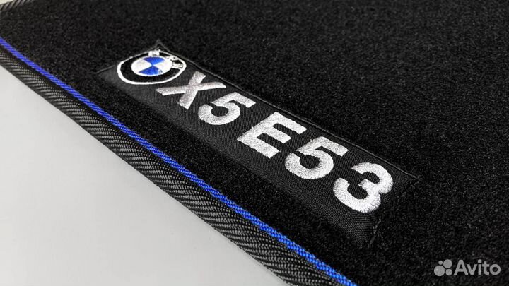 Ворсовые коврики в салон для BMW X5 e53