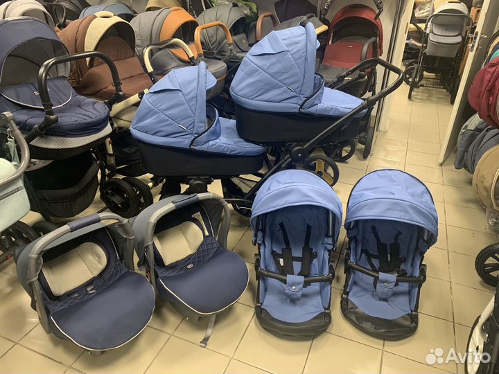 Коляска 3 в 1 bebetto 42 + авто 0-13