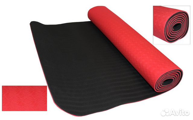 Коврик для йоги, двуслойный Fitness TPE