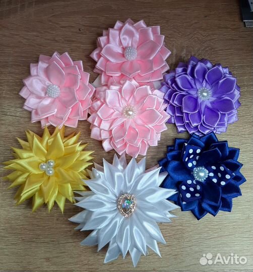 Резиночки для волос ручной работы