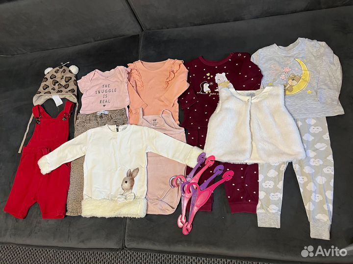 Пакет одежды для девочки 86 92 98