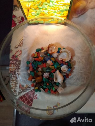 Аквариум 5л с камушками