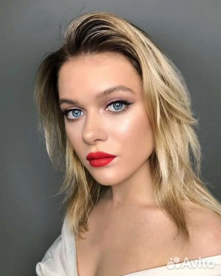 Макияж причёски локоны