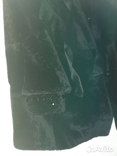 Шуба мутоновая черная 44 46