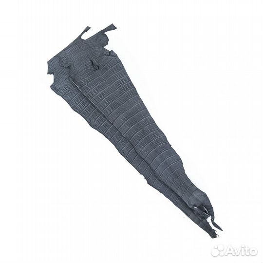 Кожа крокодила, хвосты нубук цвет графит