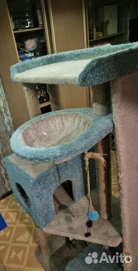 Когтеточка домик для кошки бу