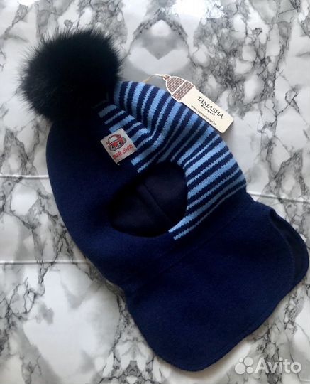 Шапка-шлем зимняя