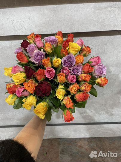 Цветы букеты 101 роза
