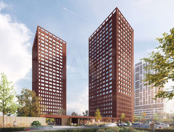 2-к. квартира, 54,4 м², 12/25 эт.