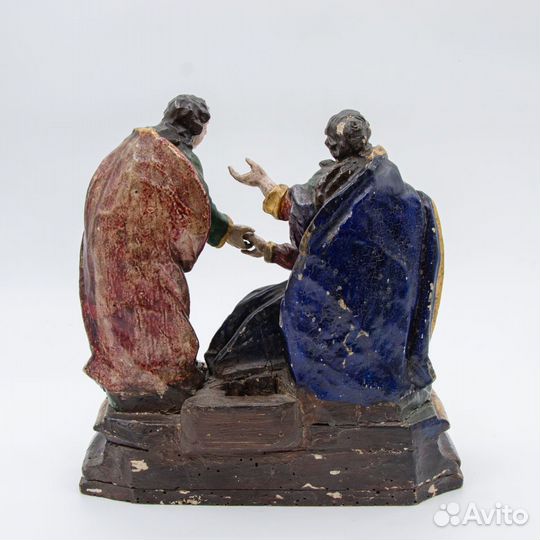 Антикварная Скульптура Плач Пресвятой Богородицы