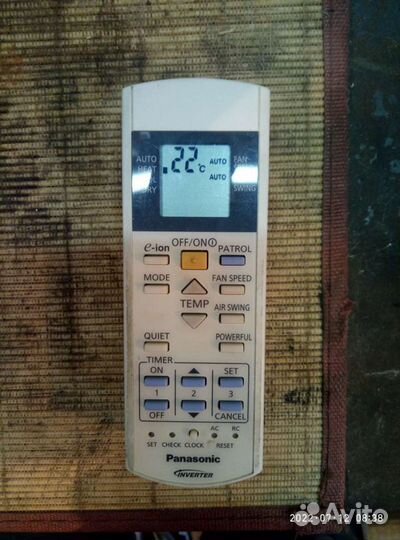 Пульт для кондиционера panasonic