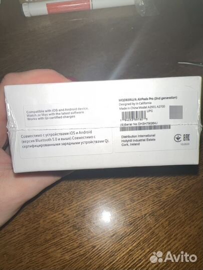 Наушники airpods 2