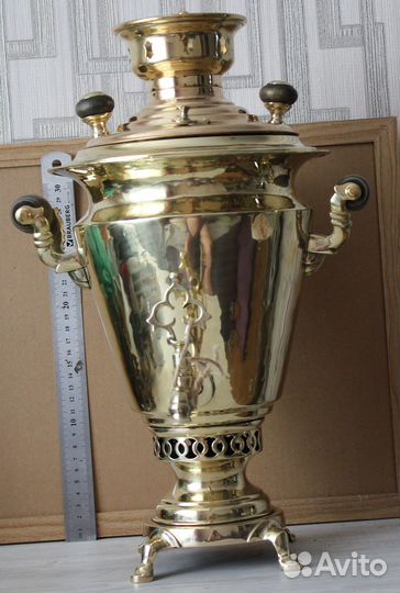 Самовар старинный, на углях и дровах