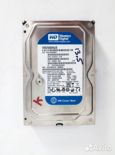 Жесткий диск Western Digital 250Gb 3.5