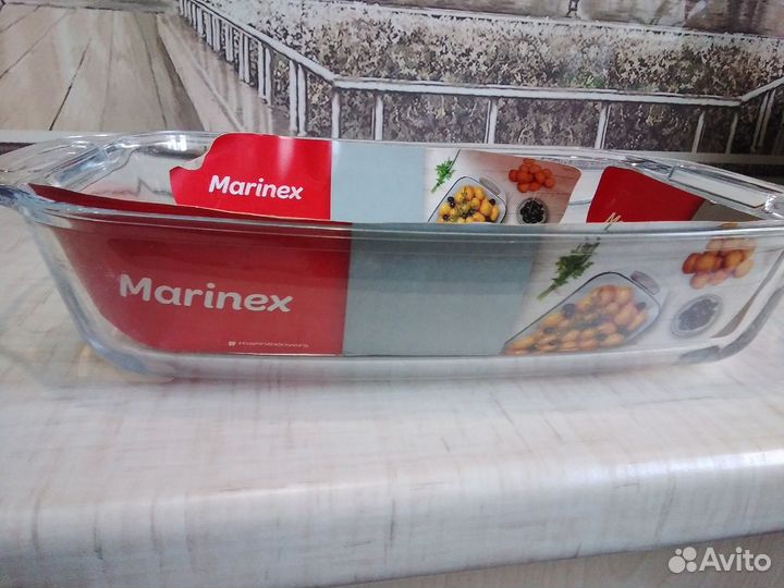 Противень стеклянный. Новый